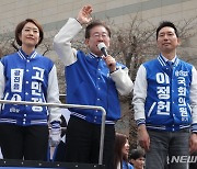 이재명 "권력읍소에 속으면 안돼"…선거운동 첫주말 한강벨트 집중(종합)