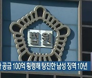 후배 회사 공금 100억 횡령해 탕진한 남성 징역 10년