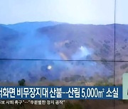 인제 서화면 비무장지대 산불…산림 5,000㎡ 소실