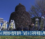 76주년 4·3해원방사탑제 열려…“남은 4·3 과제 해결 노력”