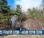 예천 지보면 산불…40분 만에 진화