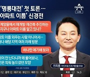 ‘명룡대전’ 첫 토론…‘아파트 이름’ 신경전