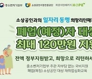 "폐업자 최대 120만원 지원"…소상공인 희망리턴패키지 사업 본격화