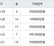 수원 영통동 영통신나무실신성신안쌍용진흥 59㎡ 3억8800만원에 거래