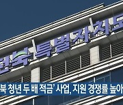 ‘전북 청년 두 배 적금’ 사업, 지원 경쟁률 높아