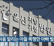 부부싸움 말리는 아들 폭행한 아빠 벌금형