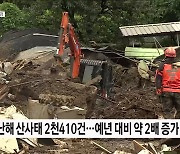 산사태 피해지 현장점검···"장마 전 복구 완료"