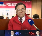 홍석준 “예상 못한 출구조사… 개표 차분히 지켜봐야”