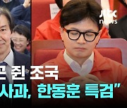 '지민비조' 현실화…조국 "윤 대통령, 국민께 사과하라! 한동훈 특검법 발의"