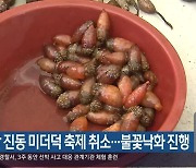 마산 진동 미더덕 축제 취소…불꽃낙화 진행