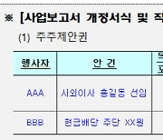 주주제안 내역, 주총 전 사업보고서 기재된다…금감원 공시서식 개정