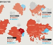 부울경 더 짙어진 ‘빨간 물결’