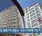 제주 아파트 매매가격 내림세…전국서 하락폭 가장 커