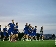 U-23 아시안컵 훈련하는 대표팀