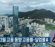 부산지역 3월 고용동향 고용률·실업률↓