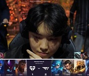 ‘쵸비’ 정지훈의 벌어지는 가르마…“이마를 열면 복이 온다” [LCK]