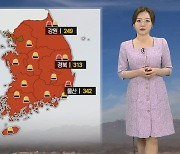 [날씨] 전국 공기질 비상, 대부분 '매우 나쁨'…동쪽 황사 위기경보