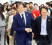 채상병 특검법 신속처리 촉구 기자회견 참석하는 조국-박주민