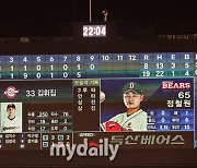 [MD포토] 두산 '올 시즌 최다 19점 뽑아내며 19-8 대승'