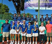 2년 연속 종합 1위 달성한 대한민국 14세 이하 남녀 테니스 대표팀