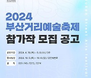 '부산거리예술축제' 참가작 모집…"작품료 최대 500만원"