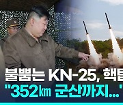 [영상] 북한, 첫 초대형방사포 핵반격훈련…"사거리 352km 목표 명중"