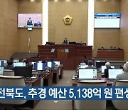 전북도, 추경 예산 5,138억 원 편성