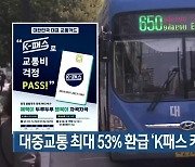 대중교통 최대 53% 환급 ‘K패스 카드’ 출시