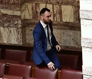그리스 의회서 주먹휘두르고 헤드록…피해자 '코뼈 골절'