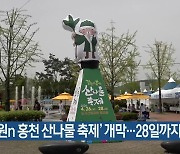 ‘강원n 홍천 산나물 축제’ 개막…28일까지 계속