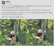 중국 출장 떠난 홍준표…"푸바오 팔자가 사람보다 낫다"