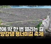 [자막뉴스] 단 하루만 허락된 길, 제16회 소양강댐 용너미길 축제