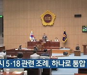 광주시 5·18 관련 조례, 하나로 통합