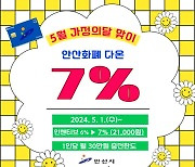 안산 지역화폐 인센티브 7%로 상향 조정 추진…다음달부터