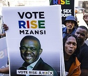 SOUTH AFRICA RISE MZANZI PARTY ELECTION PICKET