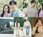 김수현♥김지원 신혼 시절 포착…'눈물의 여왕' 비하인드 사진 대방출