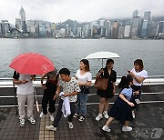 [포토] '황금 연휴인데'…흐린 날씨의 홍콩