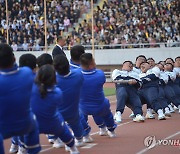 북한, '노동자체육경기대회-2024' 결승경기 진행