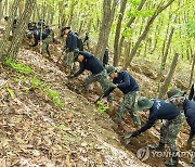 육군 11사단, 홍천군 사오랑고개 일원서 유해발굴 작전