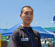 ‘삭발’ 우상혁, 시즌 첫 실외경기에서 2m 25 기록
