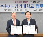 수원시-경기대 '탄소중립 협력"… '지구로운 캠퍼스 조성' 협약