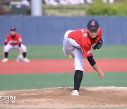 [우수중 초청 인제군 야구] 상인천중 선발투수 김동운의 힘찬 투구[스경포토]