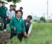 김영록 지사, 강진 비 피해 현장 방문