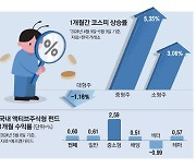 새 황금알 찾나 … 대형주 뚝, 중소형주 쑥