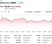 엔비디아 1.84% 급락하자 AMD도 0.80% 하락