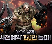 블루포션게임즈, 에오스 블랙 사전예약 신청자 수 150만 명 돌파