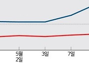 쉬어 가는 증시…실적개선주가 최고