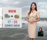 [날씨] 제주 주말 사이 강한 비·바람…일요일 오전에 그쳐