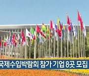 중국 국제수입박람회 참가 기업 8곳 모집