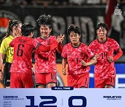 ‘여자축구가 훨씬 낫네!’ U17 한국女대표팀, 인니에 12-0 대승...대회 첫 승